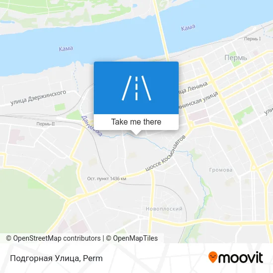 Подгорная Улица map