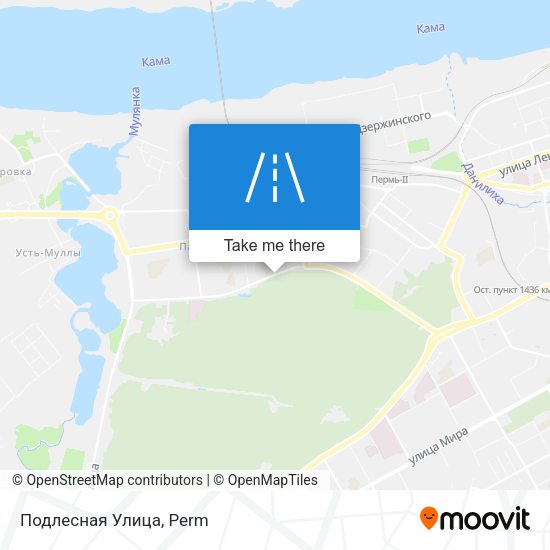 Подлесная Улица map