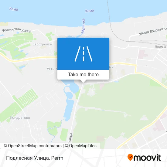 Подлесная Улица map