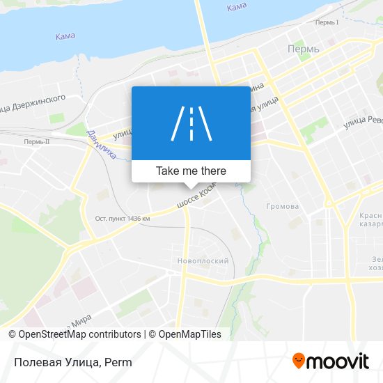 Полевая Улица map