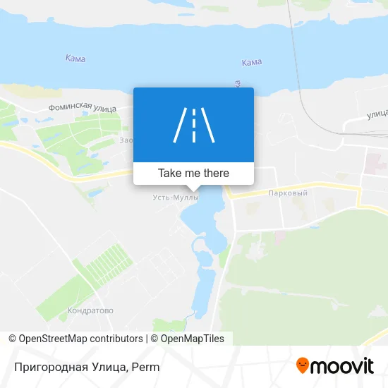 Пригородная Улица map
