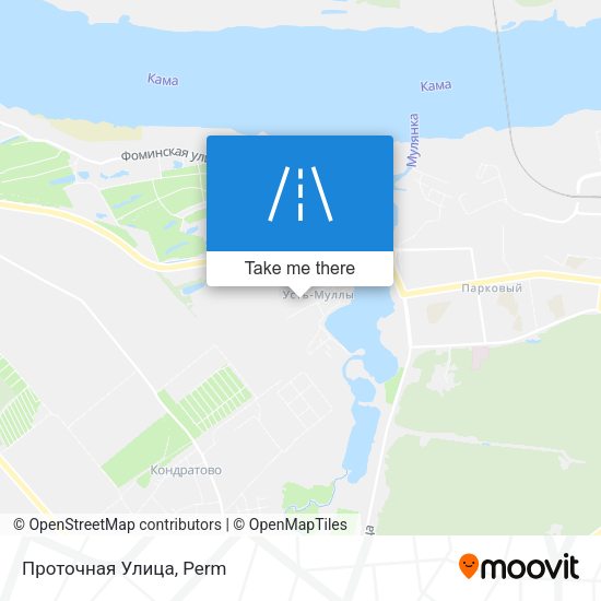 Проточная Улица map
