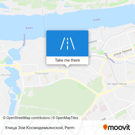 Улица Зои Космодемьянской map
