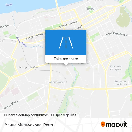 Улица Мильчакова map