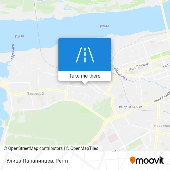 Улица Папанинцев map