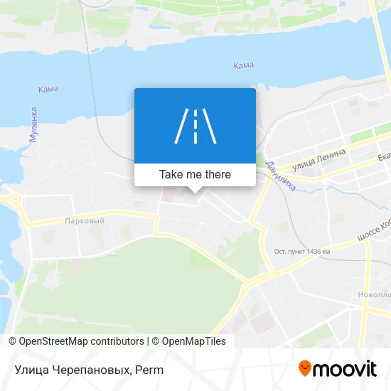 Улица Черепановых map
