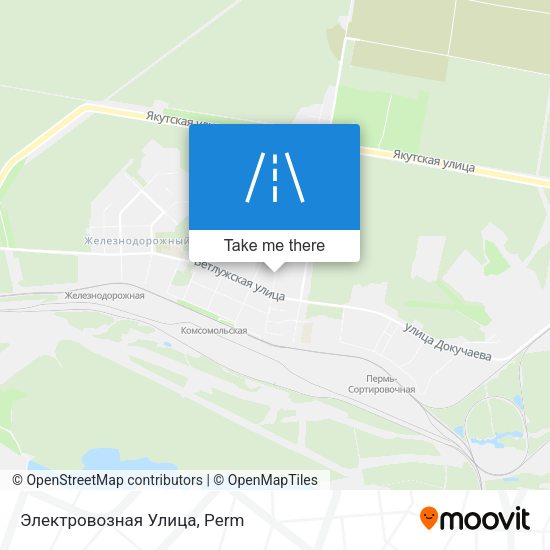 Электровозная Улица map