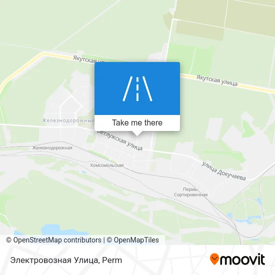 Электровозная Улица map