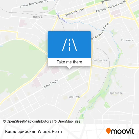 Кавалерийская Улица map