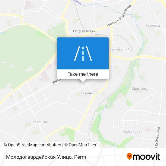 Молодогвардейская Улица map