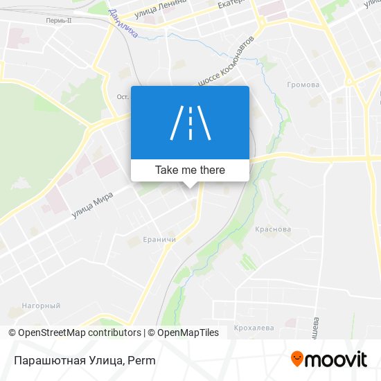 Парашютная Улица map