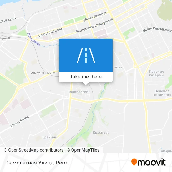 Самолётная Улица map