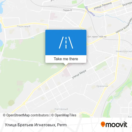 Улица Братьев Игнатовых map
