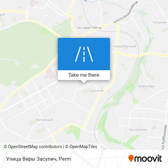 Улица Веры Засулич map
