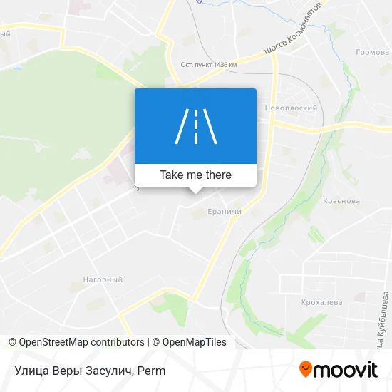 Улица Веры Засулич map