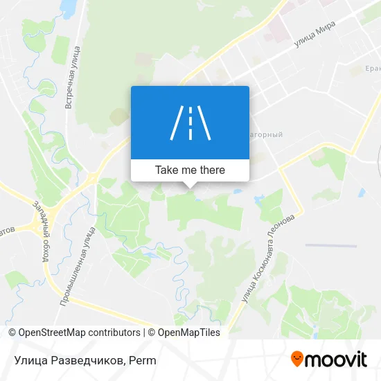 Улица Разведчиков map