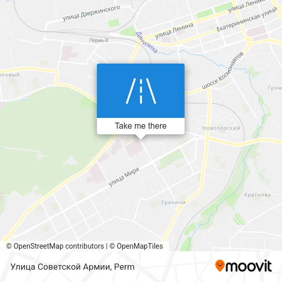Улица Советской Армии map