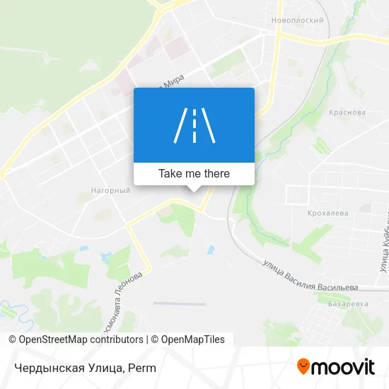 Чердынская Улица map