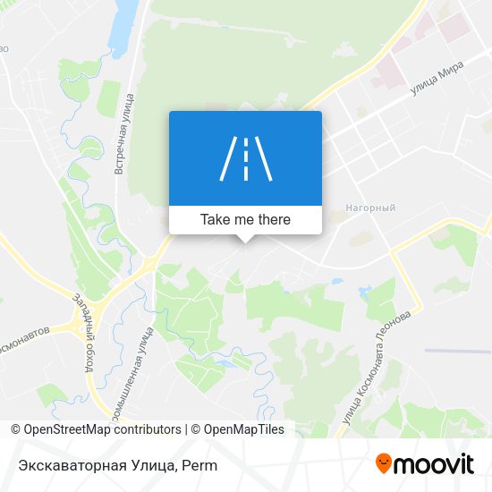 Экскаваторная Улица map