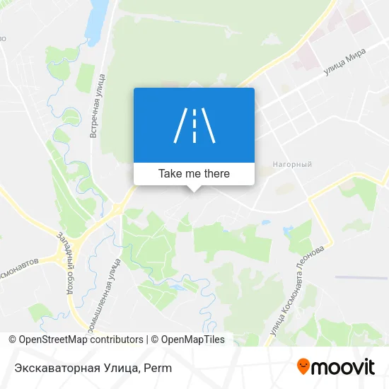 Экскаваторная Улица map