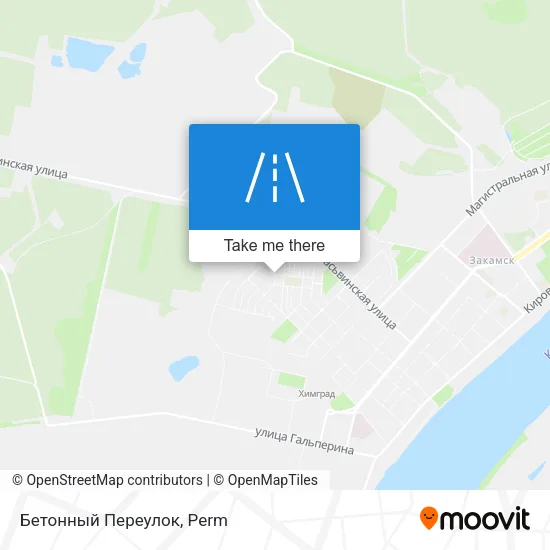 Бетонный Переулок map