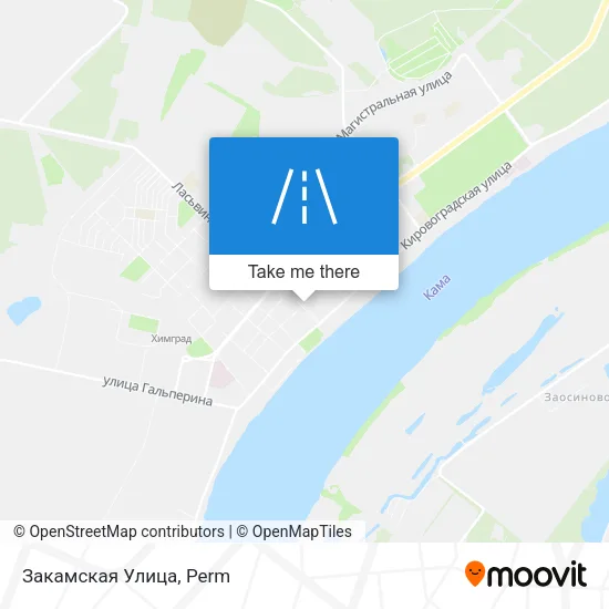 Закамская Улица map
