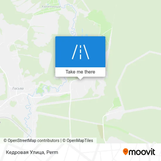 Кедровая Улица map
