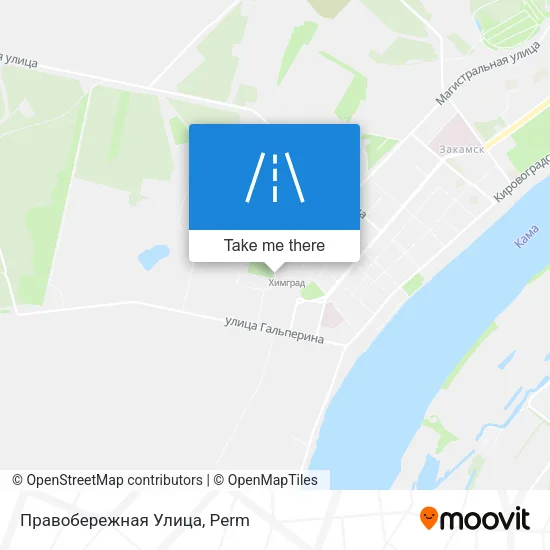 Правобережная Улица map