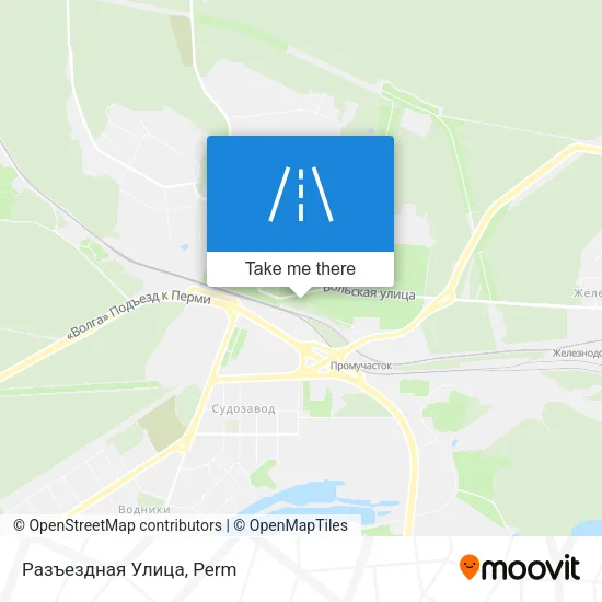 Разъездная Улица map