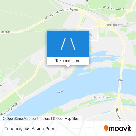 Теплоходная Улица map