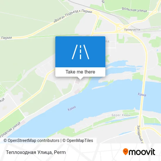 Теплоходная Улица map