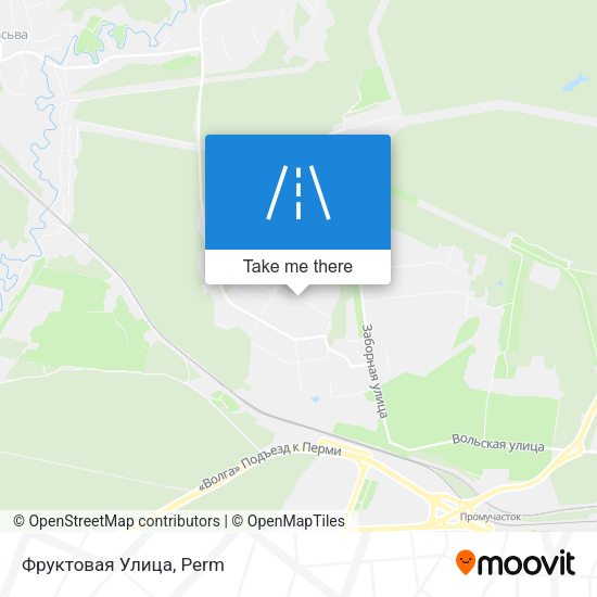 Фруктовая Улица map