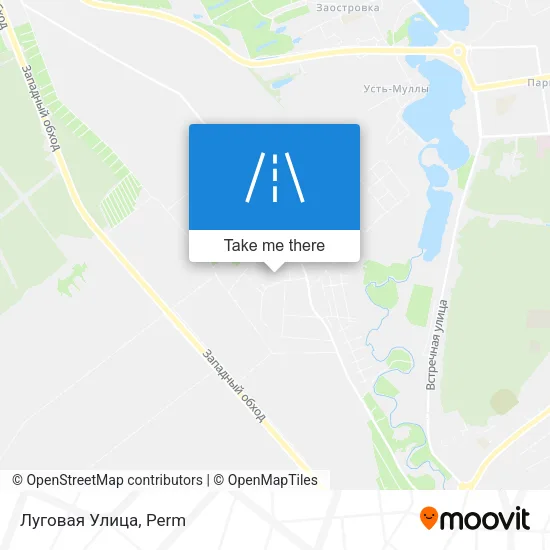 Луговая Улица map