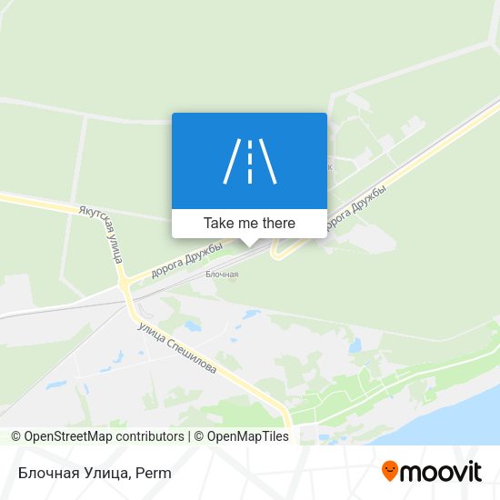 Блочная Улица map