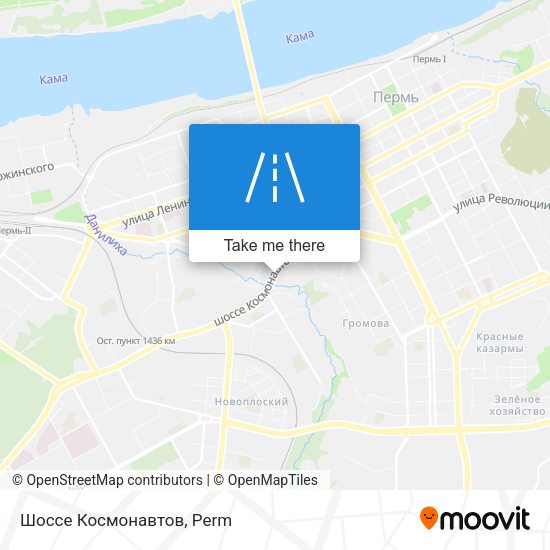 Шоссе Космонавтов map