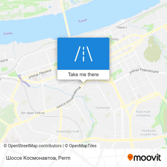 Шоссе Космонавтов map