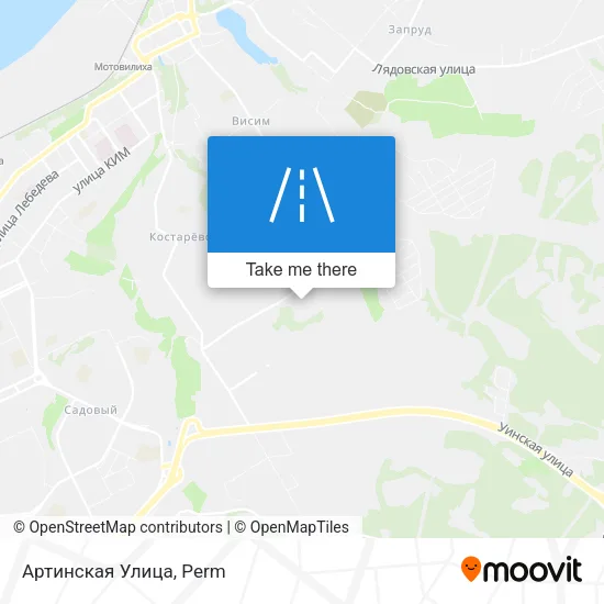 Артинская Улица map