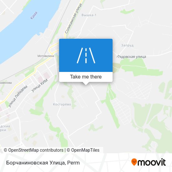 Борчаниновская Улица map
