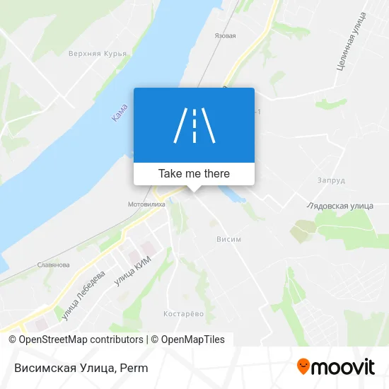 Висимская Улица map