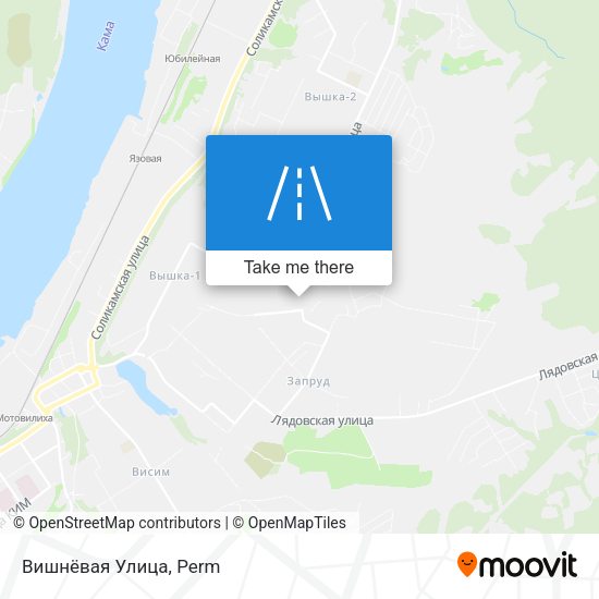 Вишнёвая Улица map