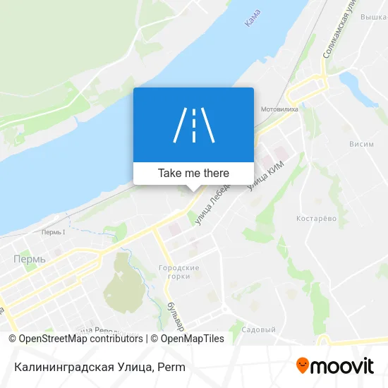 Калининградская Улица map