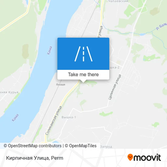 Кирпичная Улица map