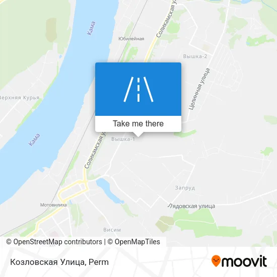 Козловская Улица map