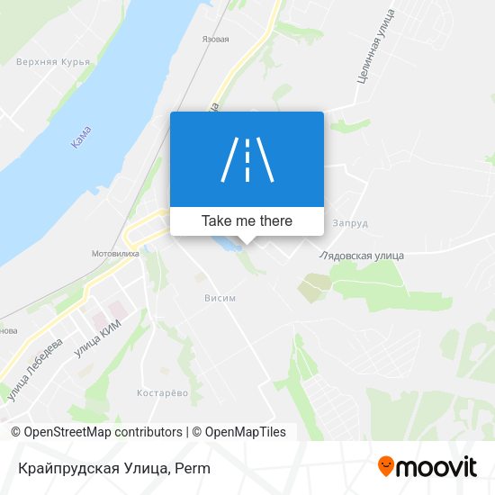 Крайпрудская Улица map