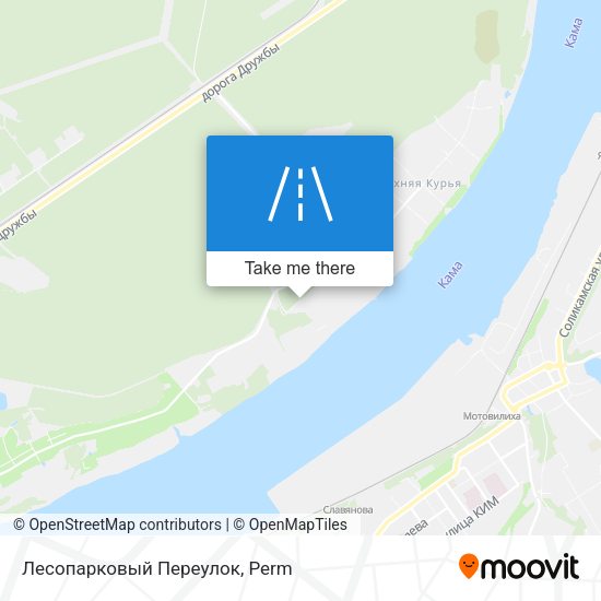 Лесопарковый Переулок map