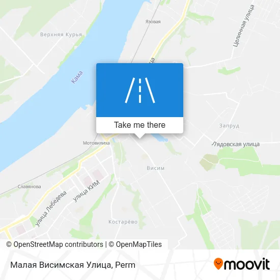 Малая Висимская Улица map