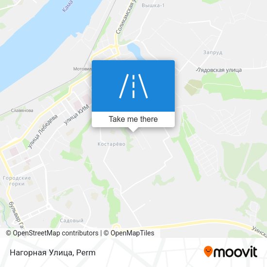 Нагорная Улица map