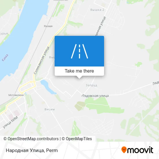 Народная Улица map