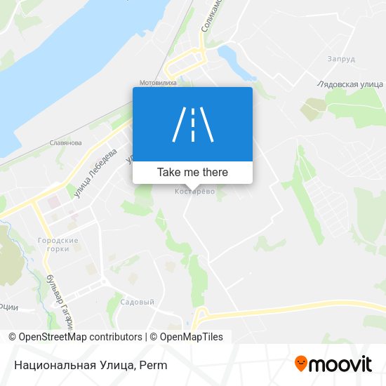 Национальная Улица map