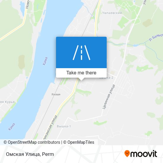 Омская Улица map